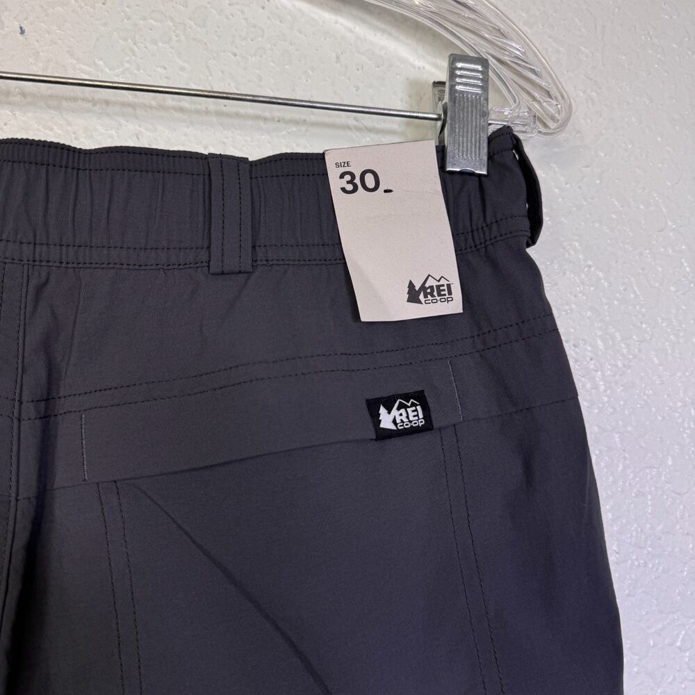 REI Sahara Cargo Shorts Mens 30 Hiking Camp Hike Trails UPF 50 Outdoor Grey NEW - Picture 6 of 11